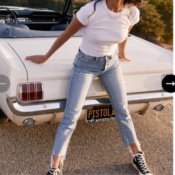 NWT Pistola Charlie Ripped Straight-Leg Jeans in Ruthless sz 31 - Picture 3 of 10